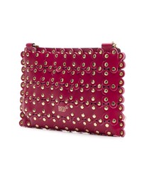 RED Valentino Red Puzzle Clutch