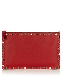Valentino Rockstud Rolling Leather Pouch