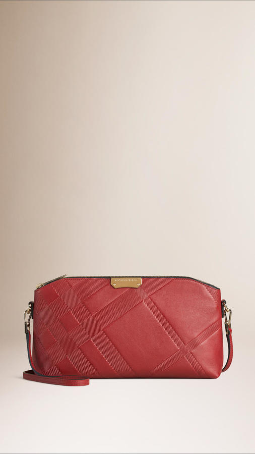 burberry red clutch