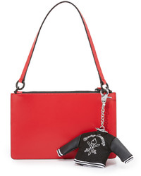 Opening Ceremony Zip Clutch With Varsity Bag Charm