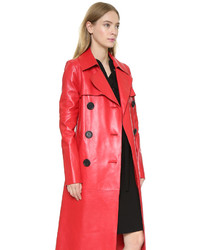 Derek Lam Belted Leather Trench
