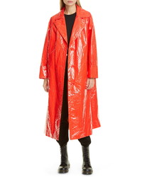 Stand Studio Lexie Faux Patent Leather Coat