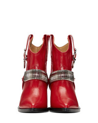 Toga Pulla Red Western Detail Boots