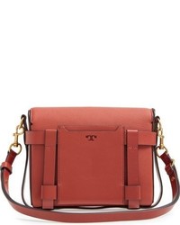 Tory Burch Alastair Pebbled Leather Shouldercrossbody Bag Red