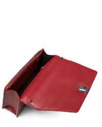 Akris Anouk City Calfskin Shoulder Bag Crimson Red