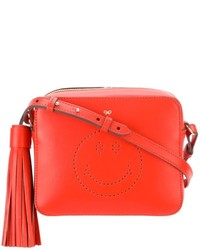 Anya Hindmarch Smiley Leather Cross Body Leather Bag
