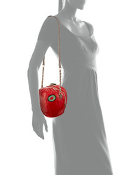 Betsey Johnson Apple Shaped Crossbody Bag Red