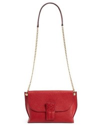 Loewe Avenue Leather Crossbody Bag Red
