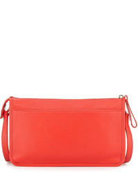 Cole Haan Beckett Colorblock Leather Crossbody Bag Fiery Red