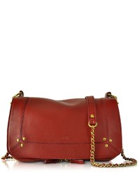 Jerome Dreyfuss Bobi Red Leather Crossbody Bag