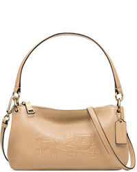 Coach Embossed Horse And Carriage Charley Crossbody In Pebbled Leather