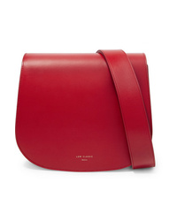Low Classic Color Block Leather Shoulder Bag