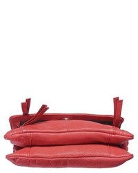 Day Mood Hazel Leather Crossbody Bag Red