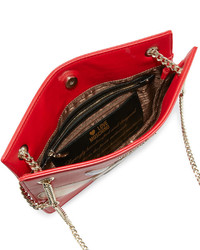 Love Moschino Faux Leather Thin Shoulder Bag Red