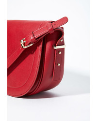Forever 21 Flap Top Faux Leather Crossbody