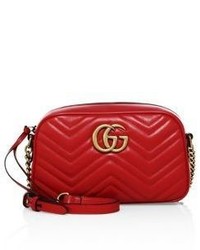 Gucci Gg Small Matelasse Leather Camera Bag