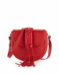 Altuzarra Ghianda Saddle Knot Small Leather Bag Red