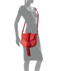 Altuzarra Ghianda Saddle Knot Small Leather Bag Red