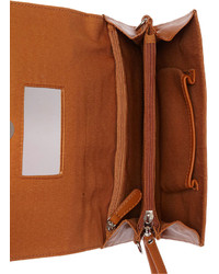 Bernini Giani Handbag Nappa Leather Flap Crossbody