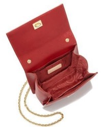 Salvatore Ferragamo Ginny Mini Square Saffiano Leather Crossbody Bag