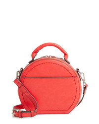 Sole Society Glyso Round Faux Leather Crossbody Bag
