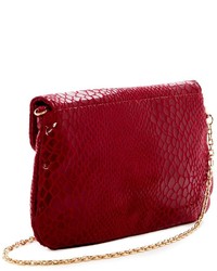 Urban Expressions Juliet Snake Embossed Vegan Leather Clutch