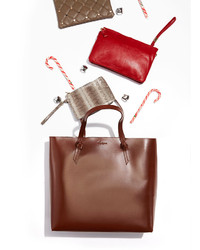 Foley + Corinna Kit Small Leather Crossbody Bag Red