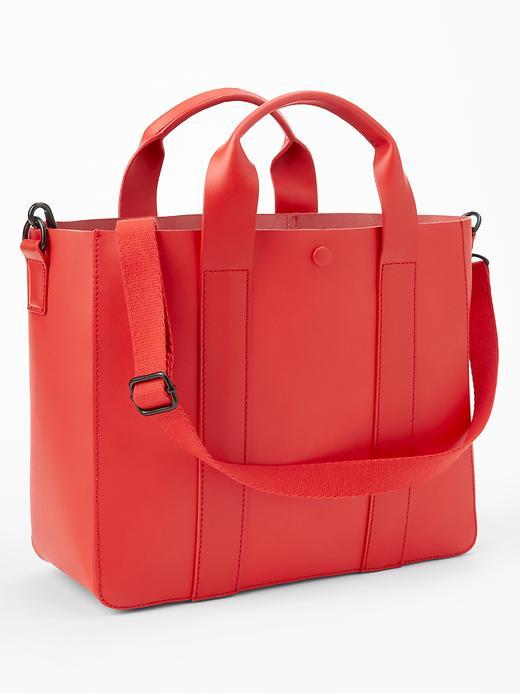 Gap leather tote discount bag