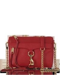 Rebecca Minkoff Mini Mac Deep Red Leather Crossbody Bag