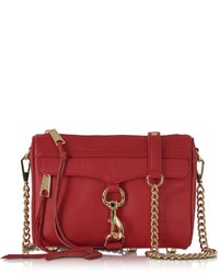 Rebecca Minkoff Mini Mac Deep Red Leather Crossbody Bag
