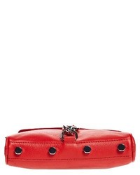 Rebecca Minkoff Mini Mac Leather Crossbody Bag Red