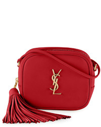 Saint Laurent Monogram Blogger Crossbody Bag Red