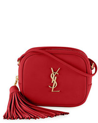 Saint Laurent Monogram Blogger Crossbody Bag Red