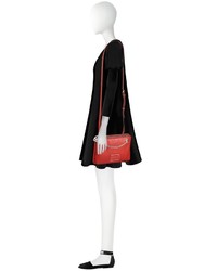 Marc by Marc Jacobs New Too Hot To Handle Cambridge Red Leather Doubledecker Crossbody