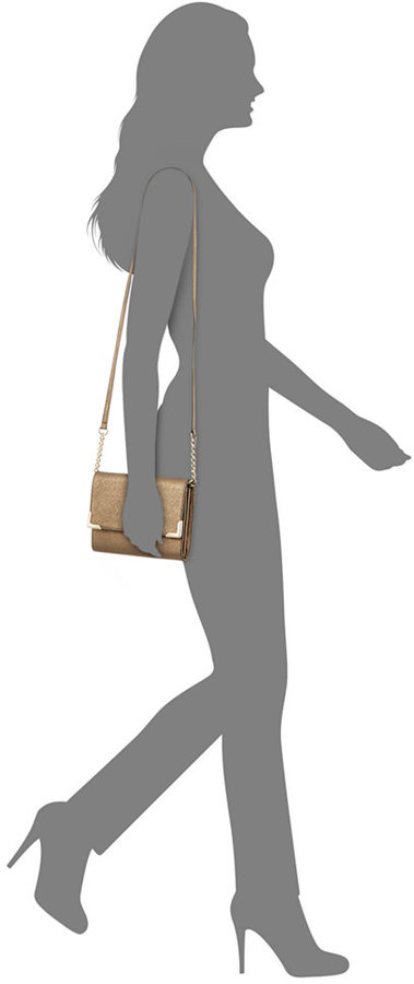 Calvin Klein On My Corner Saffiano Tote - Brown/Nude