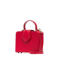 Mehry Mu Red Fey Mini Leather Box Bag