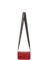 Off-White Red Flap Crossbody Bag