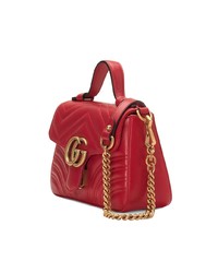 Gucci Red Gg Marmont Mini Bag