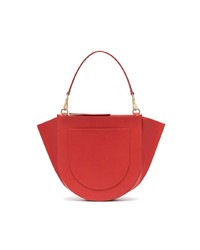 Wandler Red Hortensia Medium Leather Shoulder Bag