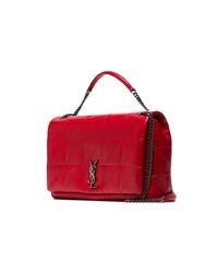 Saint Laurent Red Jamie Large Patchwork Leather Shoulder Bag