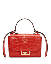 Givenchy Red Mini Croc Eden Bag