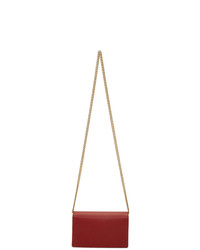 Gucci Red Mini Gg Marmont Chain Bag