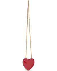 Saint Laurent Red Mini Love Crossbody Heart Bag