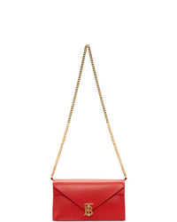 Burberry Red Small Tb Envelope Bag