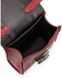 Reece Hudson Siren Mini Leather Crossbody Bag Red