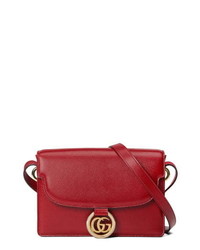 Gucci Small Gg Ring Leather Shoulder Bag