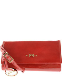 CMD Small Leather Patent Cross Body Wallet