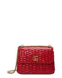 Gucci Small Linea Cestino Glazed Wicker Shoulder Bag