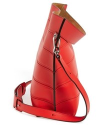 Loewe Strip Calfskin Leather Shoulder Bag