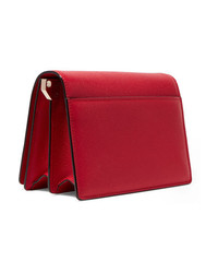 Valextra Swing Textured Leather Shoulder Bag